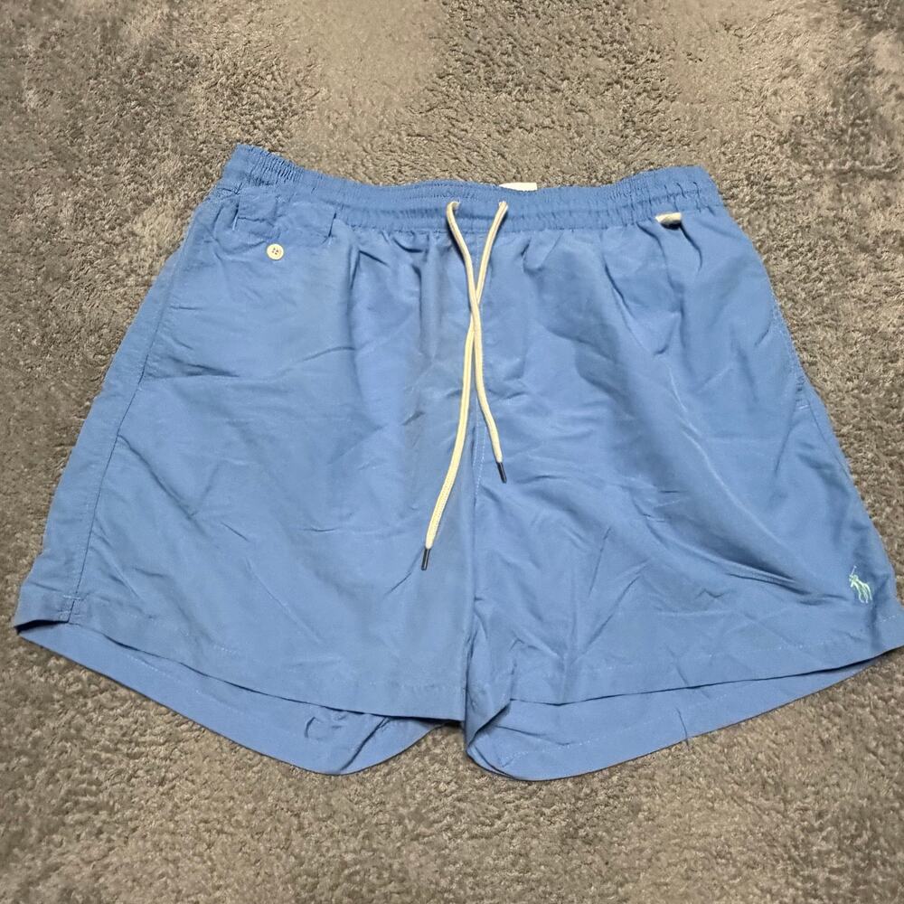 Polo Ralph Lauren Swim Shorts Trunks Mens XXL Blue Mesh Lined Swimwear